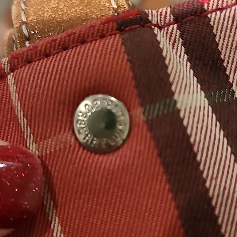 Burberry Red check tote bag - Picture 13 of 14